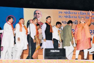 Kalyansinh Champawat with Narendra Modi